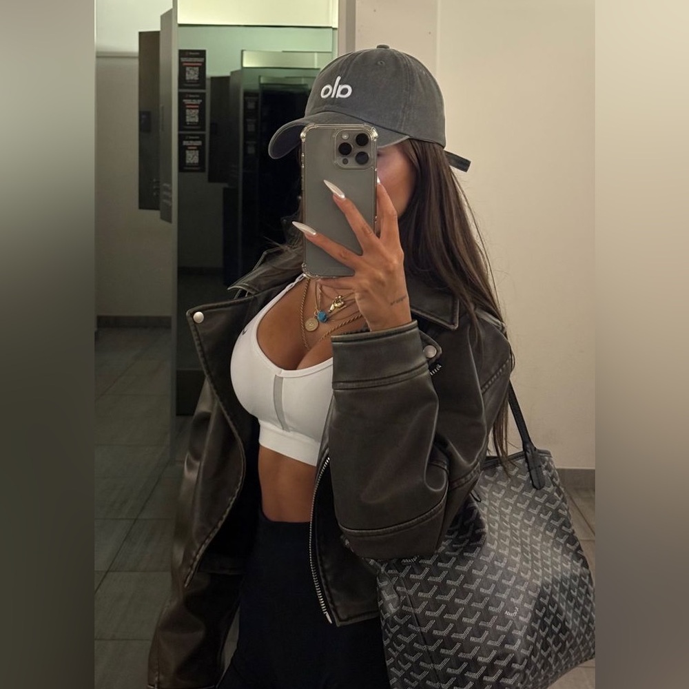 PRETTYLITTLETHING CROP JACKET - OLIVE/GREY
